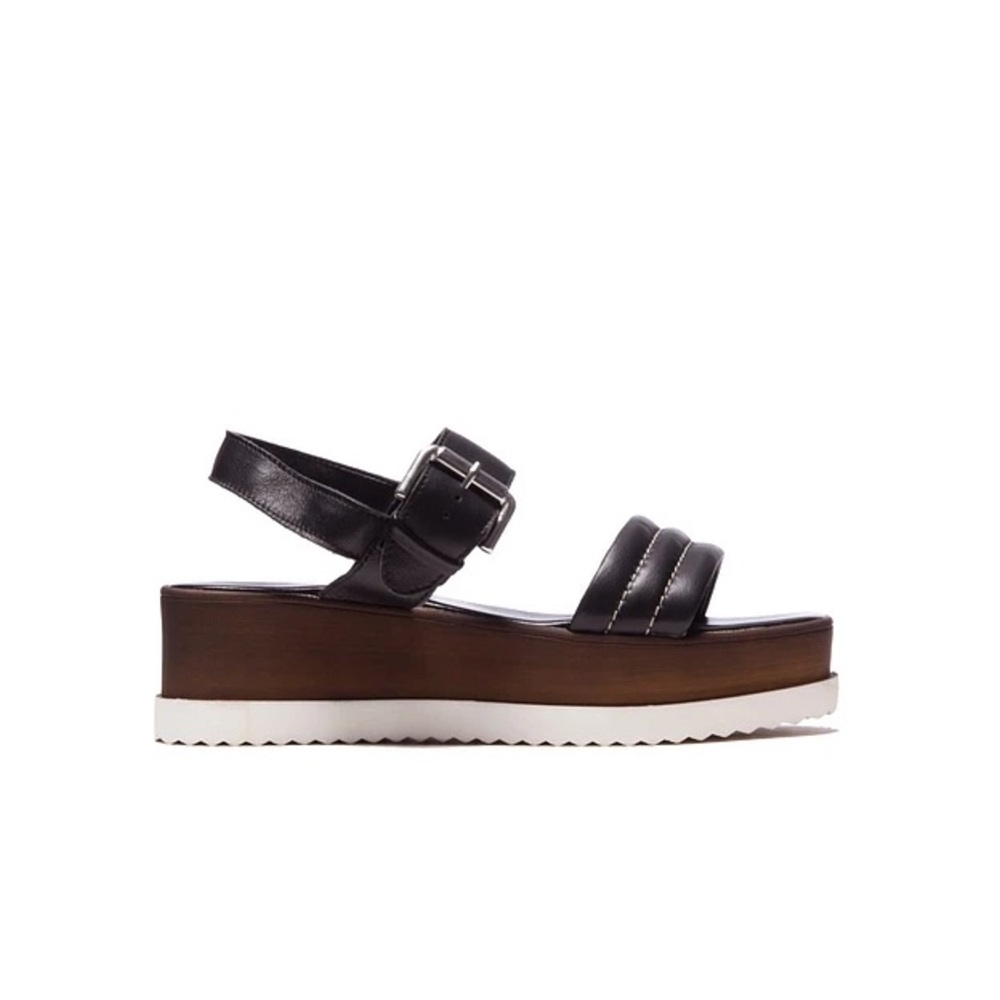 🖤 L’Intervalle Como Black Leather Platform Sandals 🖤